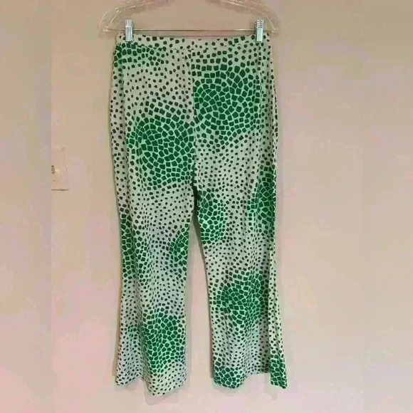 Diane von furstenberg Brooklyn Flared Pants in Flora Nocturna Green - Picture 11 of 14